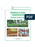 Cacao - FHIA Informe Tecnico Cacao Agroforesteria 2009