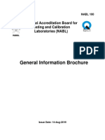 General Information Brochure: National Accreditation Board For Testing and Calibration Laboratories (NABL)