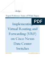 Implementing Virtual Routing and Forwarding VRF On Cisco Nexus Data Center