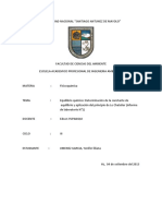 Informe Equilibrio Quimico LCHATELIER