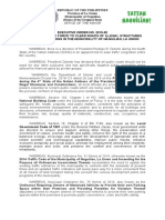 EO 2019-20 Naguilian Task Force To Clear Roads of Illegal Structures and Constructions