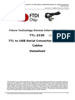 TTL-232R TTL To USB Serial Converter Range of Cables Datasheet