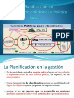 Planificación y Política Pública