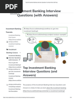 Top Investment Banking Interview Questions (And Answers)