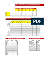 Transpose, Replicate, Blank Commands and Autosum
