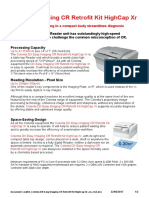 DX Easy Imaging CR Retrofit Kit Highcap XR: Extremely Fast Processing in A Compact Body Streamlines Diagnosis