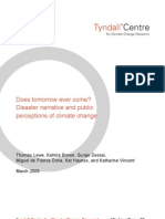 Does Tomorrow Ever Come? Disaster Narrative and Public Perceptions of Climate Change