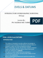 7th Lecture - Tidal Level and Datum