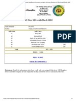 Your Marksheet - Maharashtra State Board of Secondary and Higher Secondary Education HSC Examination Results 2019 PDF