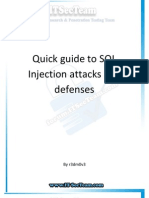 Quick Guide To SQL Injection Attacks and Defenses - English