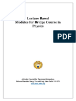 Bridge Course Physics For B.Tec