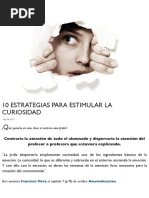 10 Estrategias para Estimular La Curiosidad