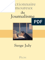 Serge July - Dictionnaire Amoureux Du Journalisme