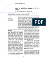 A Comparison of Staining Resistant of Two Composite Resins: Mior Azrizal M. Ibrahim, Wan Zaripah Wan Bakar, Adam Husein