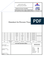 Datasheet For Pressure Transmitter: Serial 05 Project Pro. Part Scope Dis. Doc. Rev. Igat6 D PL IN DSH 0001