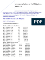 List of Construction Material Prices in The Philippines 2018 - PHILCON PRICES