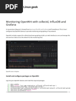 Monitoring OpenWrt With Collectd, InfluxDB and Grafana - Just Another Linux Geek