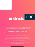 Ux Practice p2c - Tinder Onboarding Experience Interactive Wireframe - Joyce Kim