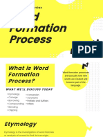 Word Formation Process