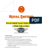 Royal Enfield Social Media Strategy ( Made Like A Gun') : Executive Summary