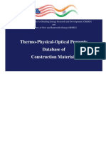 Thermo-Physical-Optical Property Database of Construction Materials