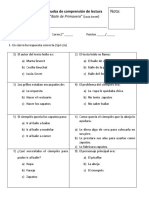 Prueba de Comprensión de Lectura Baile de Primavera