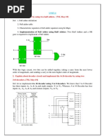 Design A Full Adder by Using Two Half Adders. (7M, May-19)