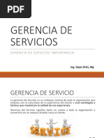 U.1. Gerencia de Servicios Importancia