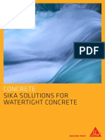 Sika Solutions For Watertight Concrete