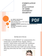 Formulation and Evaluation of Semisynthetic Shampoo