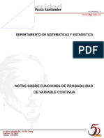 Probabilidad de Variable Continua