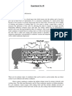 Experiment No: 05: Aim: To Find The Condenser Efficiencies