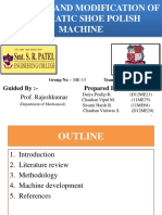 To Design and Modification of Automatic Shoe Polish Machine: Prof. Rajeshkumar