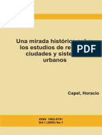 Una Mirada Histórica Sobre Los Estudios de Redes de Ciudades y Sistemas Urbanos Capel