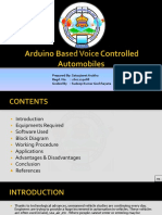 Arduino Based Voice Controlled Automobiles