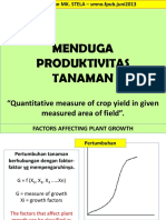 Stela Menduga Produktivitas Tanaman