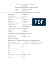 Assignment Questions For Static Magnetic Field