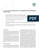 Case Report: A Case of Herpes Simplex Virus-1 Encephalitis From A Medicolegal Point of View