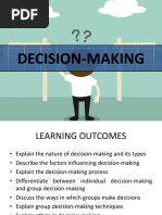 Decision Making Organisation Behaviour