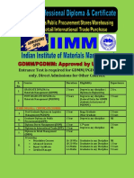 Entrance Test Is Required For GDMM/PGDMM/PGDLM Only. Direct Admissions For Other Courses