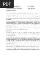 Carlos Sebastián Cabral Serrato Cod:25441133 Universidad Nacional de Colombia Mayo 7 de 2019 Aislamiento Eléctrico