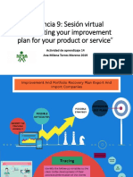 Evidencia 9 Sesión Virtual Supporting Your Improvement Plan For Your Product or Service