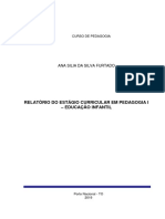 Relatório Do Estágio Curricular em Pedagogia I