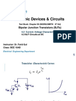 EE215 Lecture 19 BJT V-I Characteristics