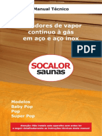 Manual Técnico Geradores de Vapor Contínuo À Gás em Aço e Aço Inox