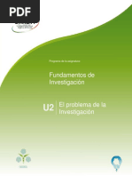 Unidad 2 - Problema Con La Investigacion