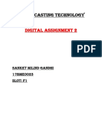 Metal Casting Technology: Digital Assignment 2