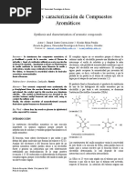 Síntesis y Caracterización de Compuestos Aromáticos