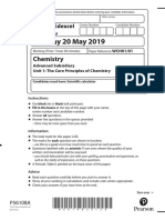 Monday 20 May 2019: Chemistry