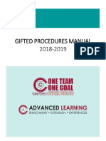 Gifted Procedures Manual 2018-2019